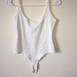 Wide Strap Sleeveless Ponte Bodysuit